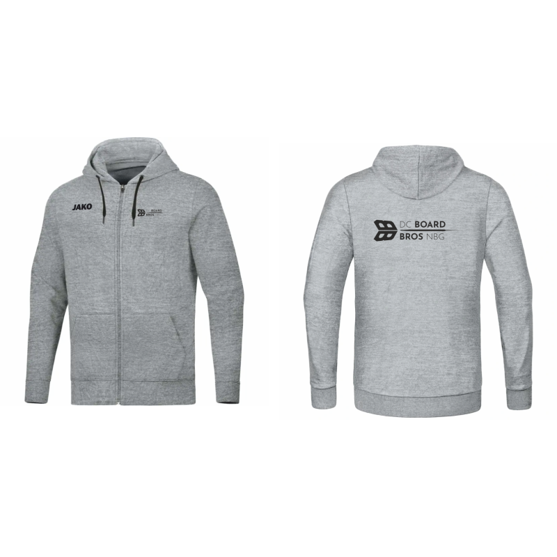 JAKO Sweatshirtjacke Hoody grey